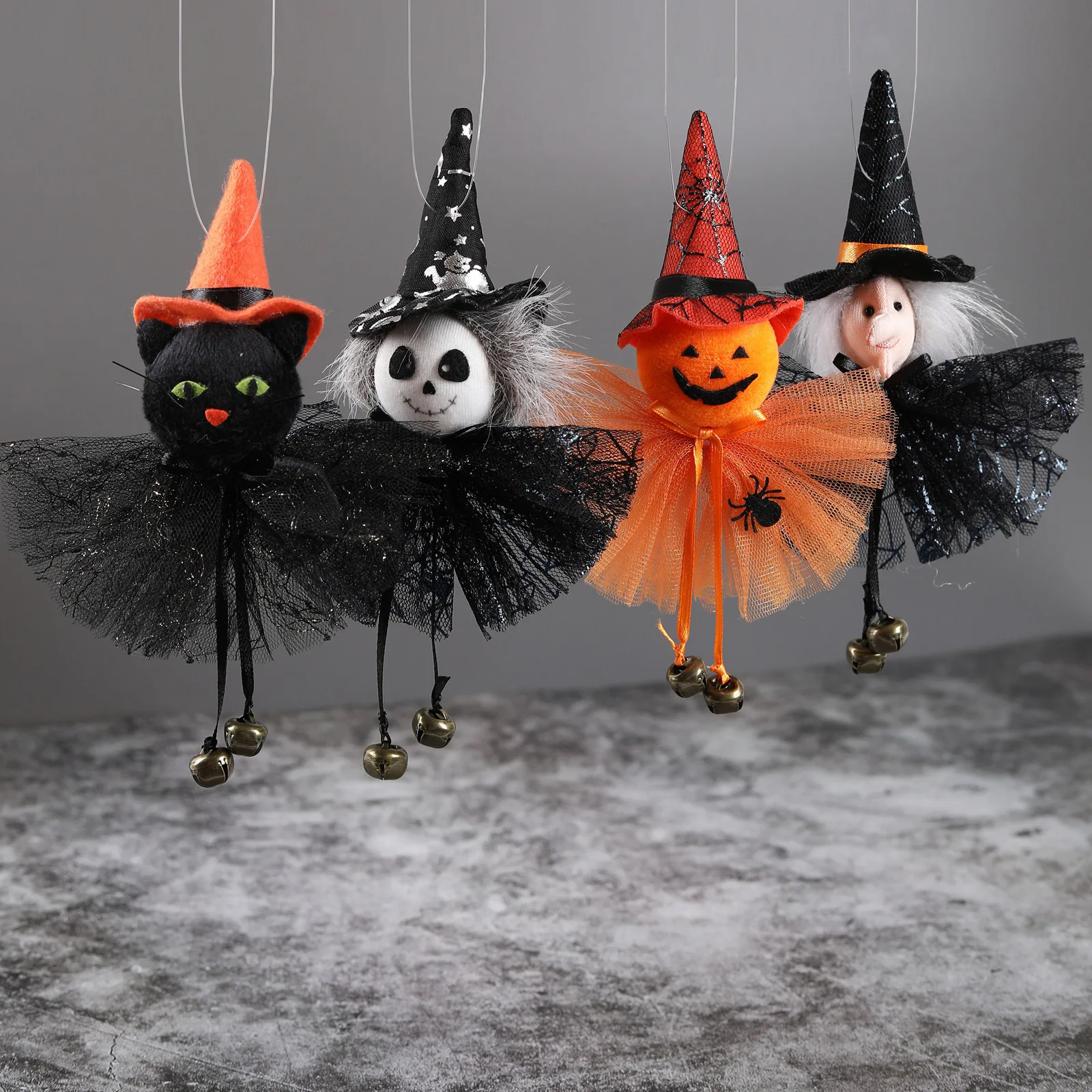

Украшение на Хэллоуин, подвеска в виде тыквы, призрака, ведьмы, черной кошки, страшная подвеска ведьмы