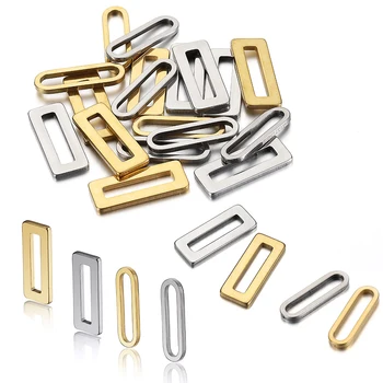 20pcs 20mm Stainless Steel Gold Rectangle Frame Charms Pendants for Earrings Necklace DIY Jewelry Making Accessories Supplies