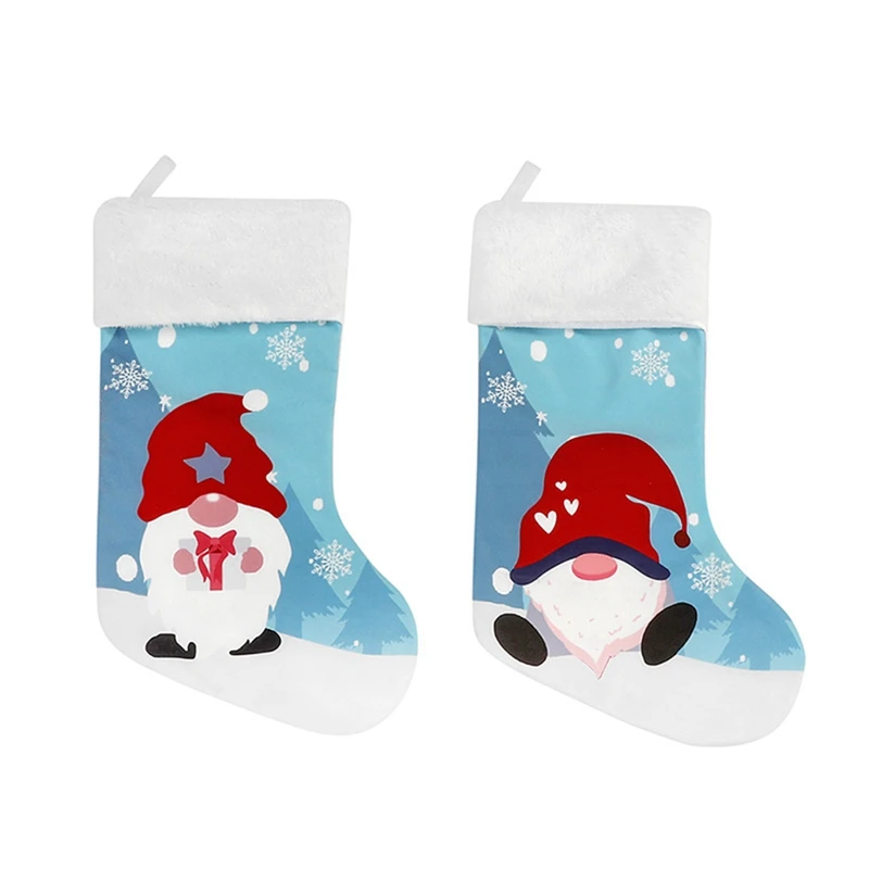 New Christmas Decorations Printing Stocking Xmas Tree Hanging Home Pendant Blue Gift Bag Dressup Mall Hotel Socks
New Christmas Decorations Printing Stocking Xmas Tree Hanging Home Pendant Blue Gift Bag Dressup Mall Hotel Socks