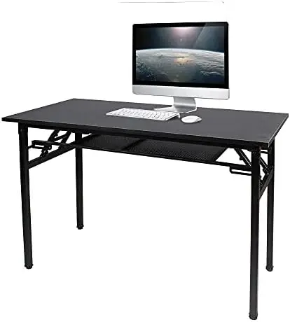 

Computer Desk 47 inches Home Office Desk Folding Table with BIFMA Certification Workstation Desk, AC7CB-120 L shape office desk