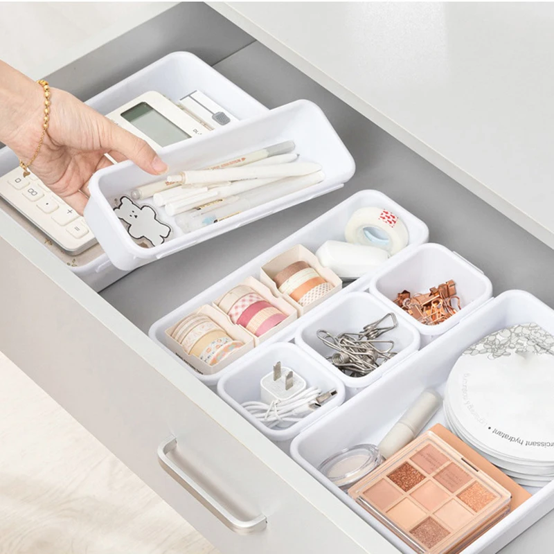 8pcs/set Household Drawer Organizers Dustproof Desk Stationery Storage Box Makeup Organizer For Bathroom Kitchen Accessories
8pcs/set Household Drawer Organizers Dustproof Desk Stationery Storage Box Makeup Organizer For Bathroom Kitchen Accessories