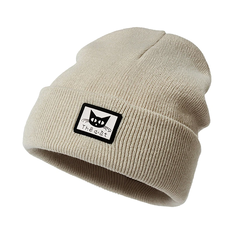 Winter Hats for Women Men Cute Cat Label Solid Color Simple Beanies Knitted Hat Warm Wool Autumn Female Beanie Caps Hip Pop Cap
Winter Hats for Women Men Cute Cat Label Solid Color Simple Beanies Knitted Hat Warm Wool Autumn Female Beanie Caps Hip Pop Cap