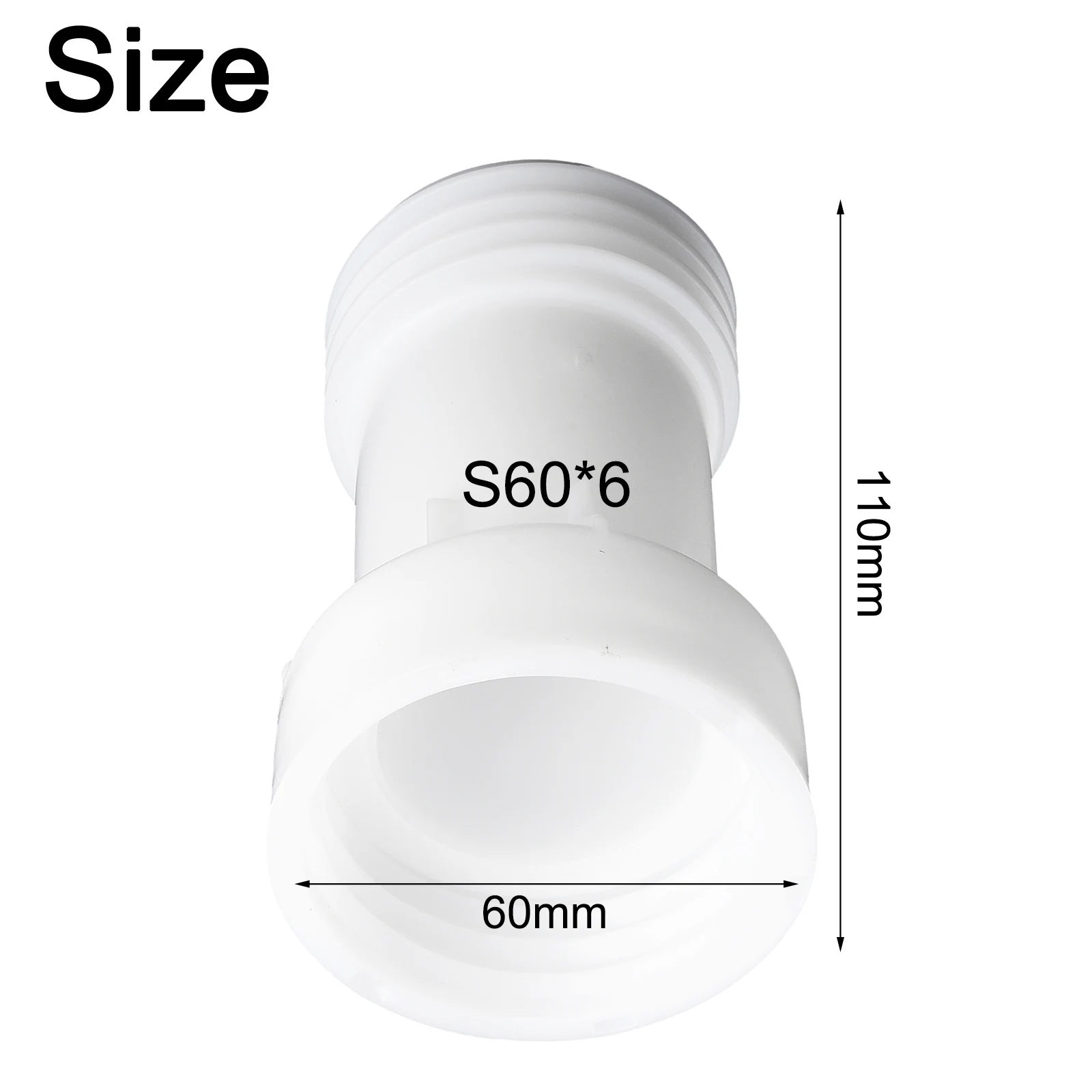 Brand New High Quality Adapter IBC S60*6 110mm Ton Tube Connector White Discharge Drain Dust Equipment Fittings
Brand New High Quality Adapter IBC S60*6 110mm Ton Tube Connector White Discharge Drain Dust Equipment Fittings