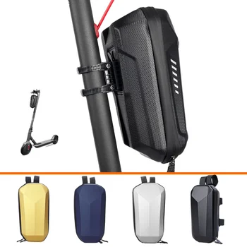 NEWBOLER: A Revolução da Armazenagem em Bicicletas 8 WILD MAN Bicycle Bag Electric Scooter Front Bag EVA Hard Shell Case Handlebar Hanging Bag for Xiaomi M365 Pro Cycling Equipment