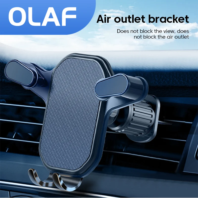 

Olaf Gravity Car Phone Holder Air Vent Clip Mount Mobile Cell Phone Stand In Car GPS Support For iPhone 13 12 Pro Xiaomi Samsung
