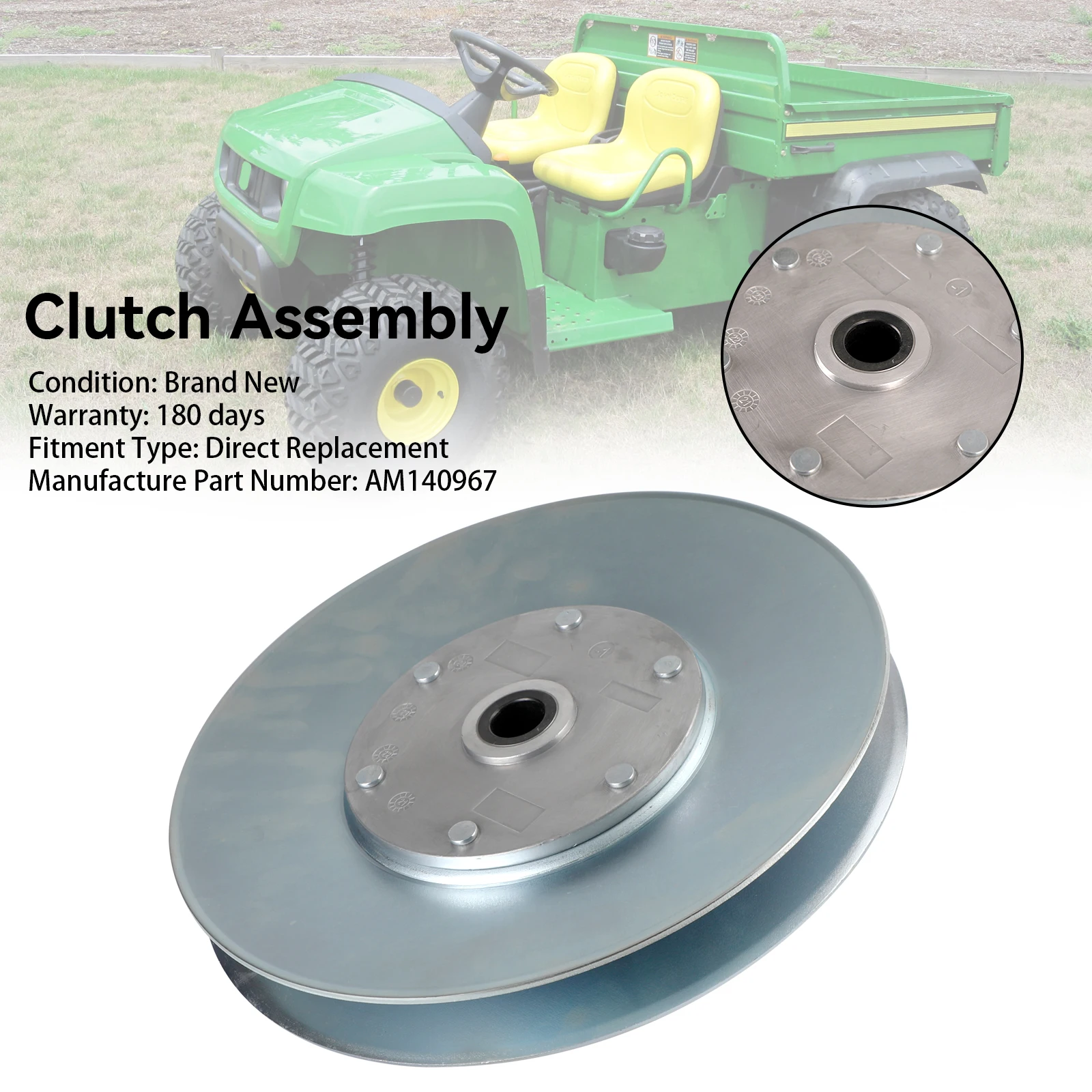 Artudatech Transaxle приводной шейный вторичный сцепление AM140967 подходит для John Deere Gator 4X2
Artudatech Transaxle приводной шейный вторичный сцепление AM140967 подходит для John Deere Gator 4X2