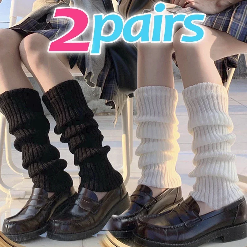 

Heap Foot Long Boot Stockings Cover Y2K Winter Women Leg Arm Knitted Socks Cuffs Crochet Warmer Lolita Warmers Socks Wool Autumn