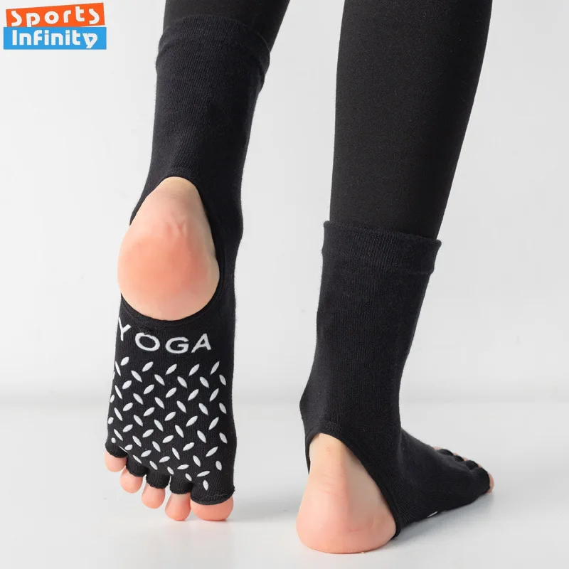 

New Five Toed Split Finger Yoga Socks for Women Professional Pilates Socks Non Slip Indoor Ballet Dance Gym Fitness Sports Socks