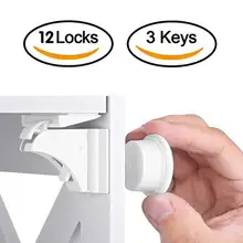 Magnetic Child Lock Children Protection Baby Safety Lock Drawer Latch Cabinet Door Lock Limiter Children Security Locks
Magnetic Child Lock Children Protection Baby Safety Lock Drawer Latch Cabinet Door Lock Limiter Children Security Locks