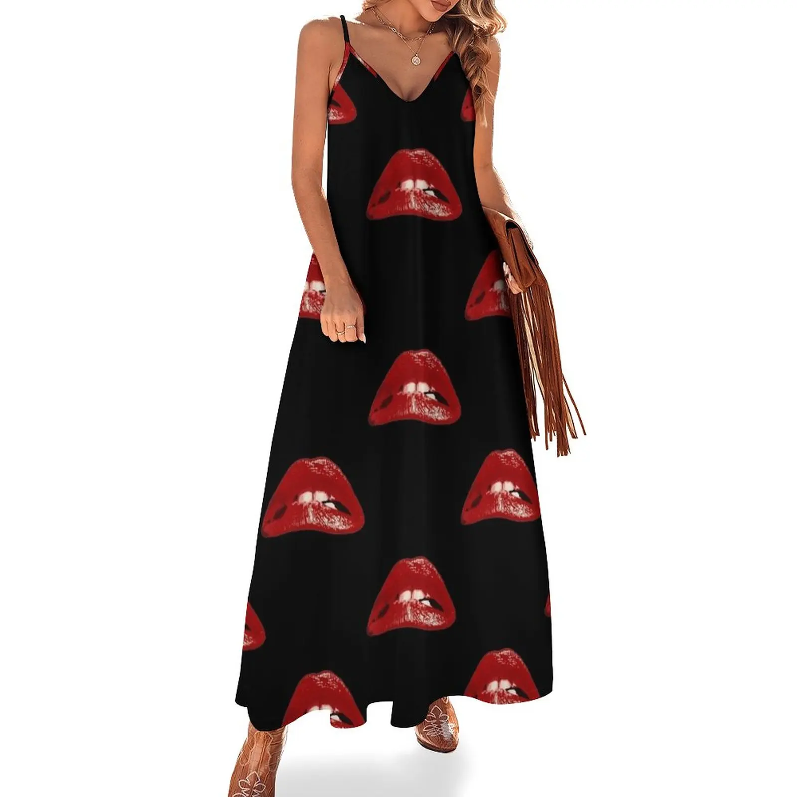 

Science Fiction/Double Feature - Lips Sleeveless Dress dresses summer dresses with long sleeves