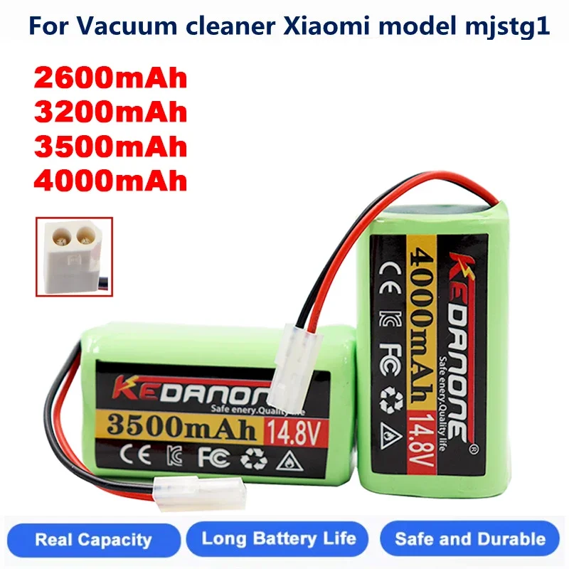 

100% Original Xiaomi Replacement Battery H18650CH-4S1P For XIOMI MIJIA Mi Robot Vacuum-Mop Essential G1 MJSTG1 SKV4136GL 3500mAh