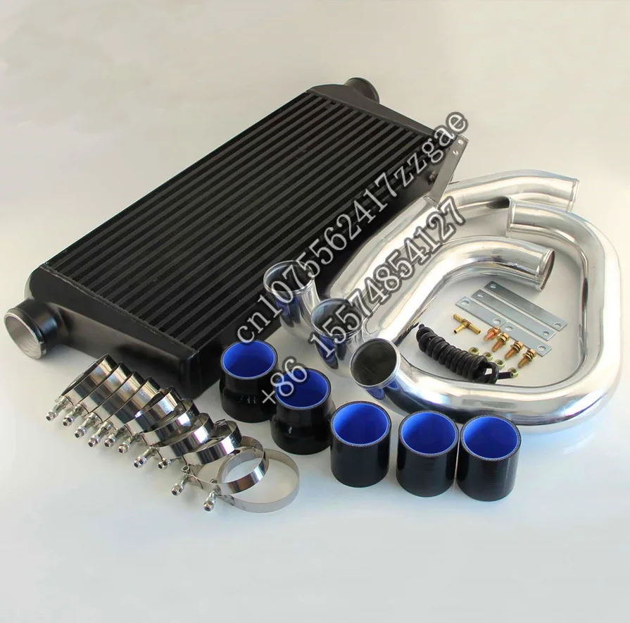 

FMIC Upgrade Intercooler +Aluminum Pipe Piping Kit Fits For Nis*san Skyline R32 GTST RB20DET 89-92 Blue / Black /Red