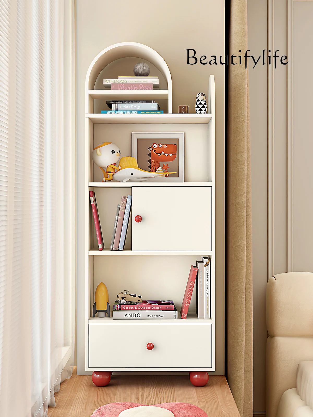 Cream Style Light Luxury Bay Window Locker Dopamine Floor Bookcase Small Apartment Living Room Storage Side Cabinet
Cream Style Light Luxury Bay Window Locker Dopamine Floor Bookcase Small Apartment Living Room Storage Side Cabinet