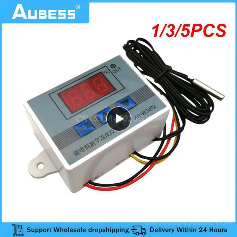 

1/3/5PCS Led Microcomputer Digital Display Temperature Control Switch Thermostat Temperature Controller Control Switch Meter