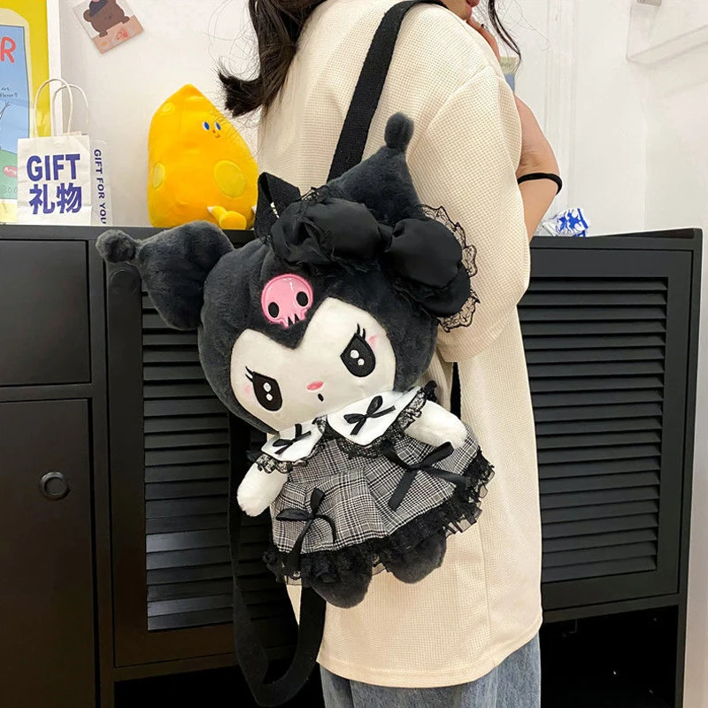Cute Plush Bag Sanrio Cartoon Animated Doll Kuromi Melody Kawaii Dark Kuromi Doll Toy Backpack Bag Girl Backpack Large Capacity
Cute Plush Bag Sanrio Cartoon Animated Doll Kuromi Melody Kawaii Dark Kuromi Doll Toy Backpack Bag Girl Backpack Large Capacity