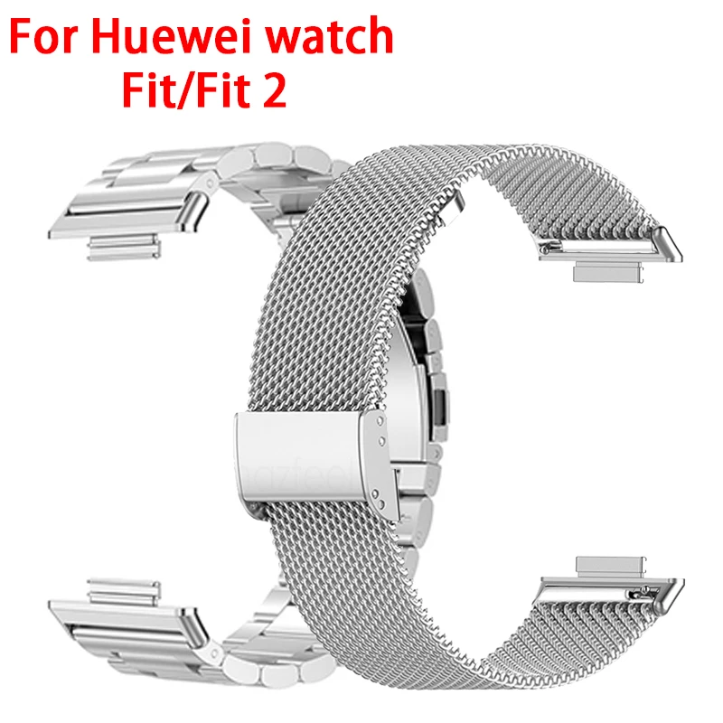 Stainless Steel Watchband For Huawei Watch Fit 2 Smart Watch Metal Mesh Bracelets for Huawei Watch Fit Watch Strap Wristband
Stainless Steel Watchband For Huawei Watch Fit 2 Smart Watch Metal Mesh Bracelets for Huawei Watch Fit Watch Strap Wristband