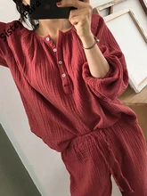 Sister Fara Spring 100% Cotton Loose Shirt Set Women 2 Pieces+High Waist Drawstring Casual Pants New Female Autumn Two Piece Set
Sister Fara Spring 100% Cotton Loose Shirt Set Women 2 Pieces+High Waist Drawstring Casual Pants New Female Autumn Two Piece Set