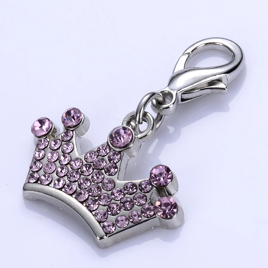 Jewelry Pendants Dog Tag Crystal Crown Shaped Charm For Pet Collar Lobster Clasp Dog Accessory Rhinestone Pet Supplies
Jewelry Pendants Dog Tag Crystal Crown Shaped Charm For Pet Collar Lobster Clasp Dog Accessory Rhinestone Pet Supplies
