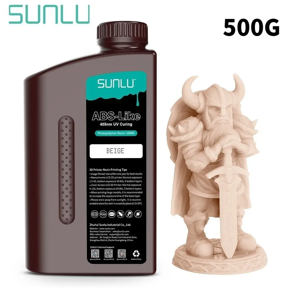 SUNLU UV ABS Like Resin 405nm 0.5 KG Low Odor And Low Shrinkage For LCD 3D Printer Printing Material 3D Printing Fast Shipping
SUNLU UV ABS Like Resin 405nm 0.5 KG Low Odor And Low Shrinkage For LCD 3D Printer Printing Material 3D Printing Fast Shipping