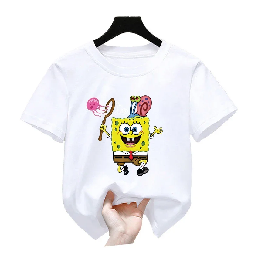 Cartoon Potdemiel SpongeBob T-Shirt Boys Girls Teenager Summer Short Sleeve Tops Fashion Children Casual Tops Tee Shirt
Cartoon Potdemiel SpongeBob T-Shirt Boys Girls Teenager Summer Short Sleeve Tops Fashion Children Casual Tops Tee Shirt