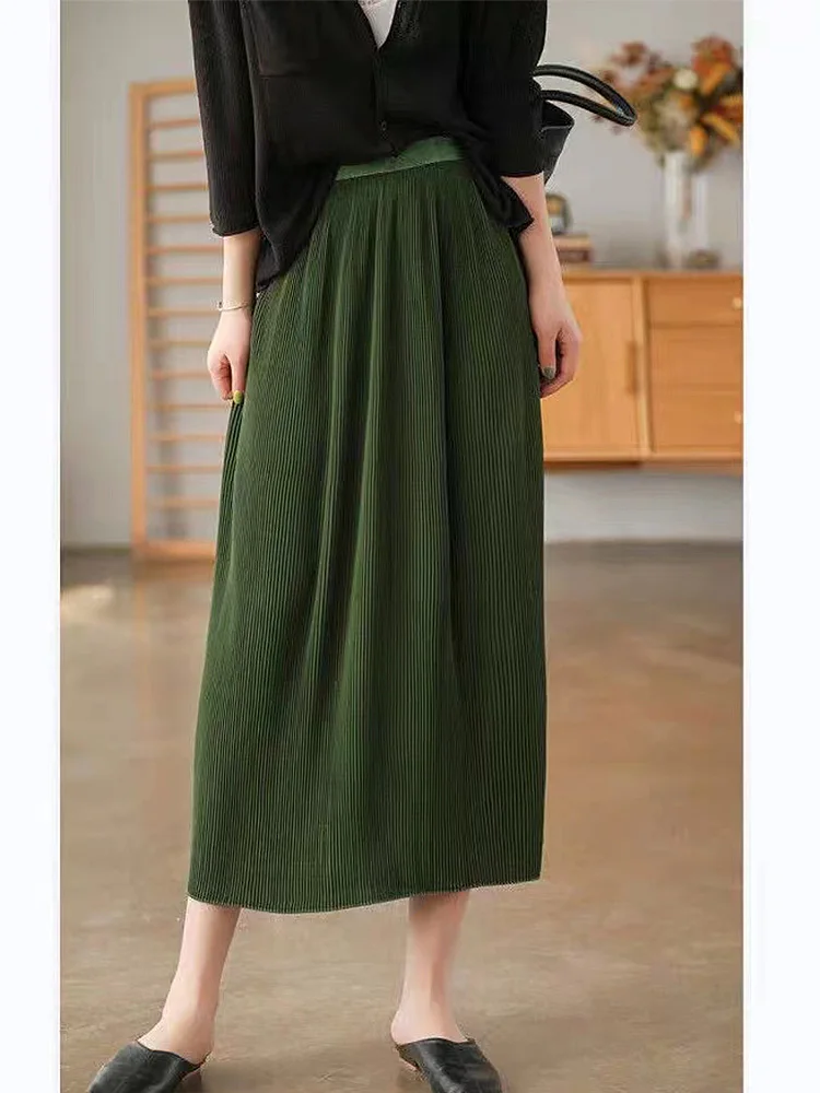 BETHQUENOY Ropa De Mujer Saias Mulher Elegant Casual A Line Skirt Jupe Femme Back Slit High Waist Midi Skirt Women Clothing 2023 
BETHQUENOY Ropa De Mujer Saias Mulher Elegant Casual A Line Skirt Jupe Femme Back Slit High Waist Midi Skirt Women Clothing 2023