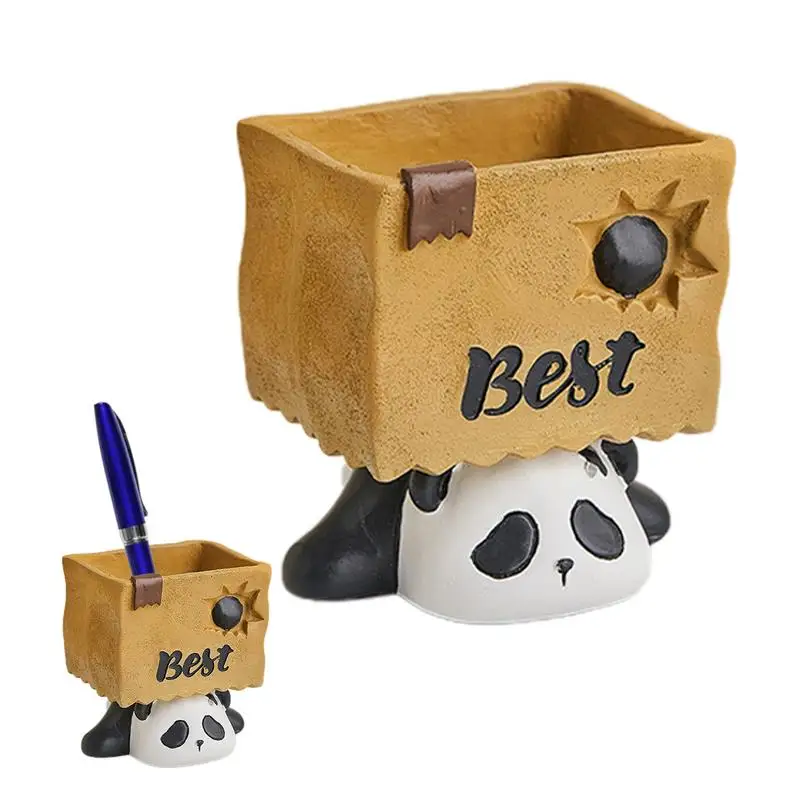Panda Pen Holder Resin Cartoon Ornament Desktop Pencil Organizer Resin Material Desk Decoration For School Work Area Study Room
Panda Pen Holder Resin Cartoon Ornament Desktop Pencil Organizer Resin Material Desk Decoration For School Work Area Study Room