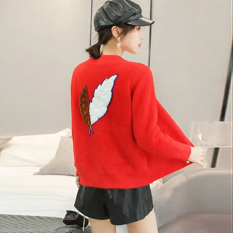 Осенне-зимний тонкий кардиган с длинным рукавом, повседневные женские однотонные топы, простота вязания, лоскутное пальто на молнии, женская одежда
Осенне-зимний тонкий кардиган с длинным рукавом, повседневные женские однотонные топы, простота вязания, лоскутное пальто на молнии, женская одежда