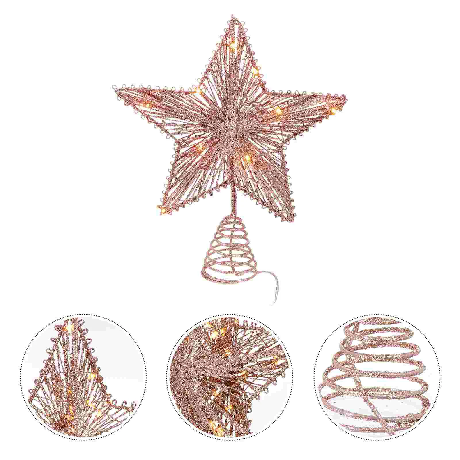 Outdoor Table Decor Pentagram Tree Top Star Xmas Topper Adorn Light Gift Iron Durable Star-shaped Night Lamp
Outdoor Table Decor Pentagram Tree Top Star Xmas Topper Adorn Light Gift Iron Durable Star-shaped Night Lamp