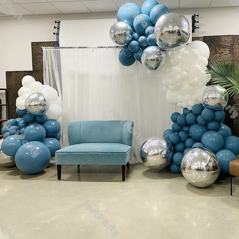 Ocean Blue Balloon Arch Kit Boy 1st Birthday Decoration White Balloon Garland Wedding Baby Shower Decor 4D Silver Foil Globos
Ocean Blue Balloon Arch Kit Boy 1st Birthday Decoration White Balloon Garland Wedding Baby Shower Decor 4D Silver Foil Globos