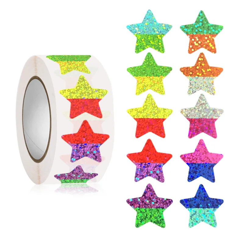 500pcs Glitter Star Stickers Scrapbooking Foil Heart Adhesive Incentive Sticker for Kids Reward Teachers Student Behavior Chart
500pcs Glitter Star Stickers Scrapbooking Foil Heart Adhesive Incentive Sticker for Kids Reward Teachers Student Behavior Chart