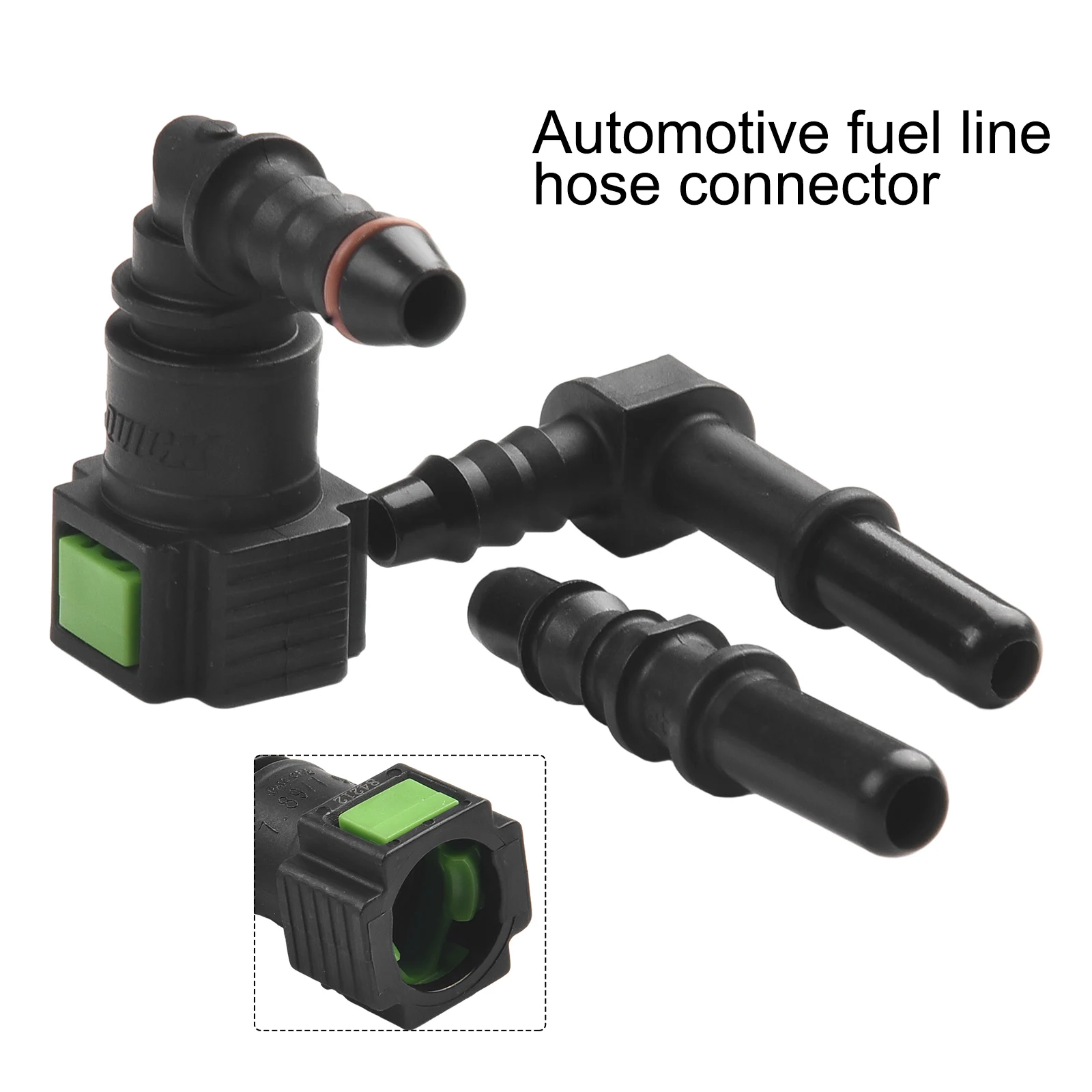 

1 Set Black Elbow 7.89mm ID6 Fuel Line Hose Pipe Coupler Quick Release Connector For 6mm/8mm Nylon/rubber Hose Oil Suction Pump