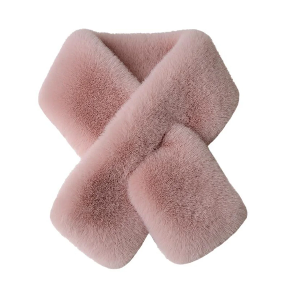 Faux Rabbit Fur Cross Scarf For Women Winter Warm Thicken Plush Neck Ring Scarves Elegant Solid Color Fluffy Shawls Neck Warmer 2 Mallzona S34a77a2a89054ff383d2fa3919ec80e1C Faux Rabbit Fur Cross Scarf For Women Winter Warm Thicken Plush Neck Ring Scarves Elegant Solid Color Fluffy Shawls Neck Warmer Mallzona
