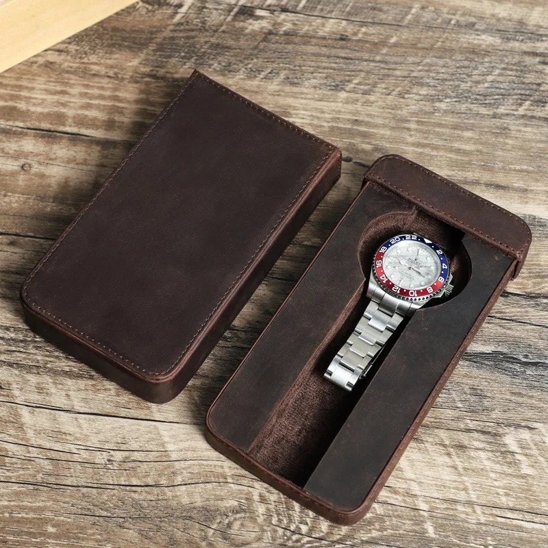 Leather Watch Box Organizer for Men Travel Storage Bag Luxury Retro Crazy Horse Cowhide Package Portable Drawer Type Anti Drop
Leather Watch Box Organizer for Men Travel Storage Bag Luxury Retro Crazy Horse Cowhide Package Portable Drawer Type Anti Drop