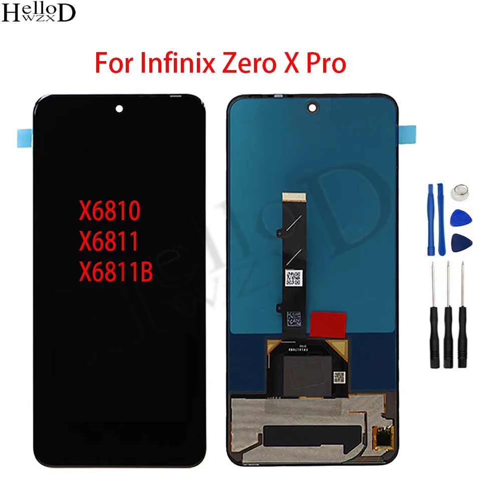 ЖК-экран 6,67 дюйма AMOLED / TFT для Infinix Zero X Pro X6811, X6811B, ЖК-дисплей, дисплей с цифровой преобразователем в сборе, запасные части
ЖК-экран 6,67 дюйма AMOLED / TFT для Infinix Zero X Pro X6811, X6811B, ЖК-дисплей, дисплей с цифровой преобразователем в сборе, запасные части