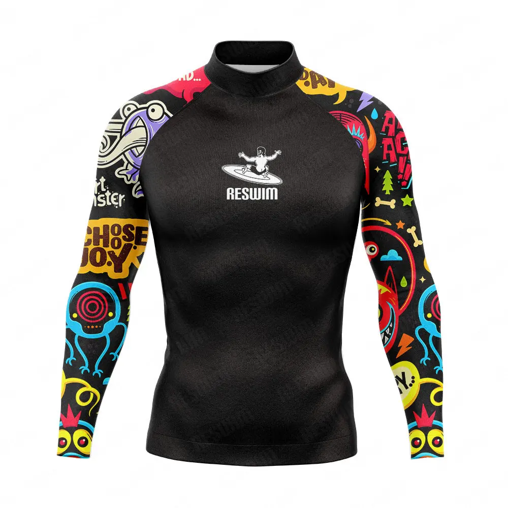 Summer Mens Surfing Diving UV Protection Swimwear Long Sleeve Rash Guard Surf Shirt Swimming Tight T-Shirt Rashguard Gym Clothes
Summer Mens Surfing Diving UV Protection Swimwear Long Sleeve Rash Guard Surf Shirt Swimming Tight T-Shirt Rashguard Gym Clothes
