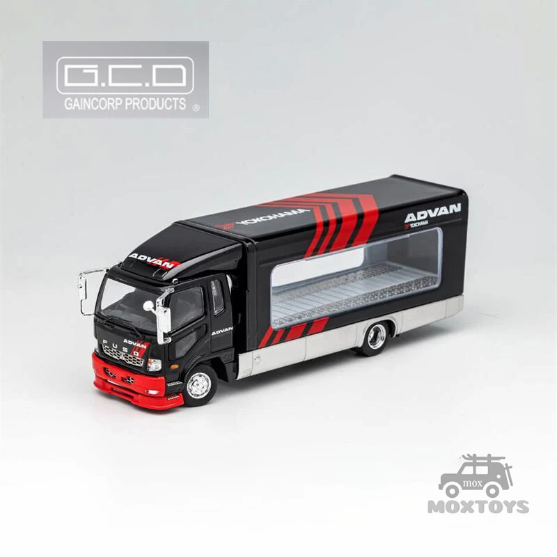 

GCD 1:64 Fuso Fighter Mk2 FK 2017 Outriggers Raised Truck limited599 ADVAN Diecast Model Car