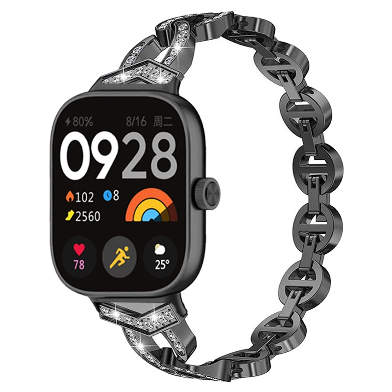 Metal Strap For Redmi Watch 4 SmartWatch Band Replacement Diamond Bracelet For Xiaomi redmiwatch 4 Wristband Correa Accessories
Metal Strap For Redmi Watch 4 SmartWatch Band Replacement Diamond Bracelet For Xiaomi redmiwatch 4 Wristband Correa Accessories