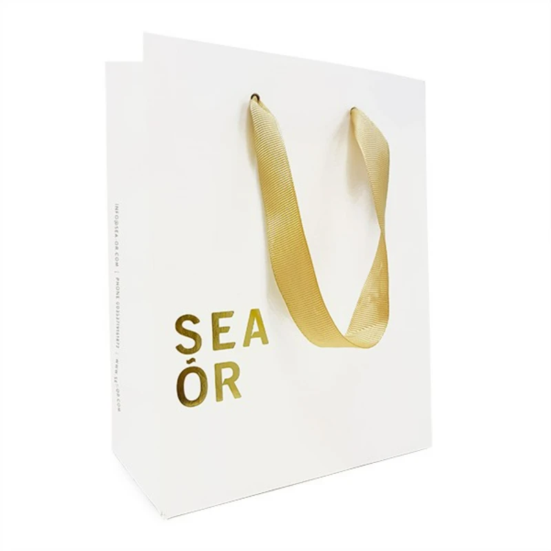 Hot sale promotional paper gift bag with handles Manufacturers custom white retail paper packaging shopping bags for Jewellery
Hot sale promotional paper gift bag with handles Manufacturers custom white retail paper packaging shopping bags for Jewellery