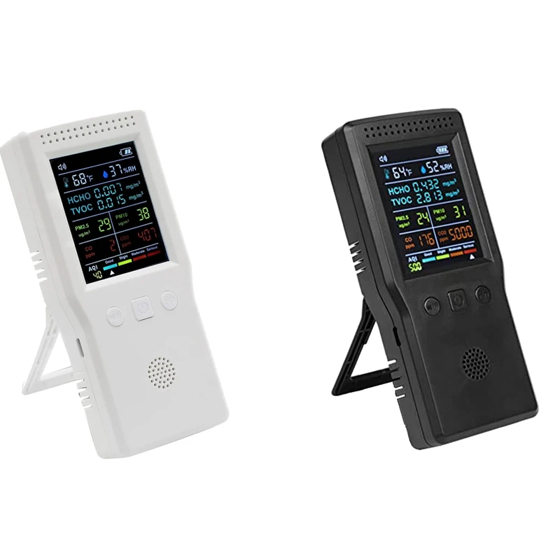 Air Quality Monitor 9 In 1,Formaldehyde Detector Indoor, Temperature & Humidity CO2 Meter, ,Detect PM2.5Monitor
Air Quality Monitor 9 In 1,Formaldehyde Detector Indoor, Temperature & Humidity CO2 Meter, ,Detect PM2.5Monitor