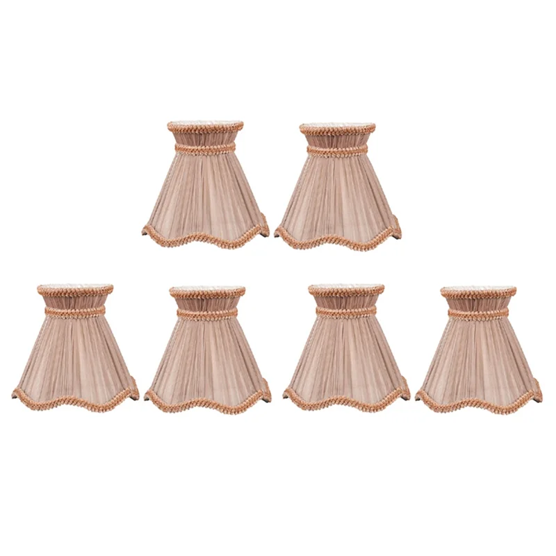 Candle Chandelier Lampshade Set of 6 Clip on Drop Light Lampshade Wall Lamp Fabric Light Shade
Candle Chandelier Lampshade Set of 6 Clip on Drop Light Lampshade Wall Lamp Fabric Light Shade