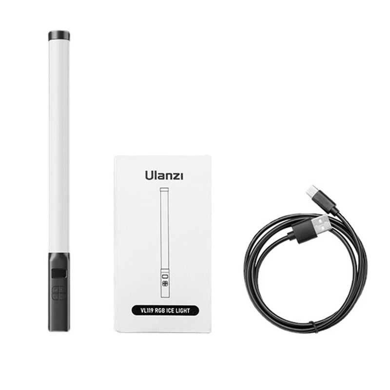 Ulanzi VL119 RGB Stick Light Handheld Light Wand LED Video Light Portable Photography Lighting Fill Lamp
Ulanzi VL119 RGB Stick Light Handheld Light Wand LED Video Light Portable Photography Lighting Fill Lamp