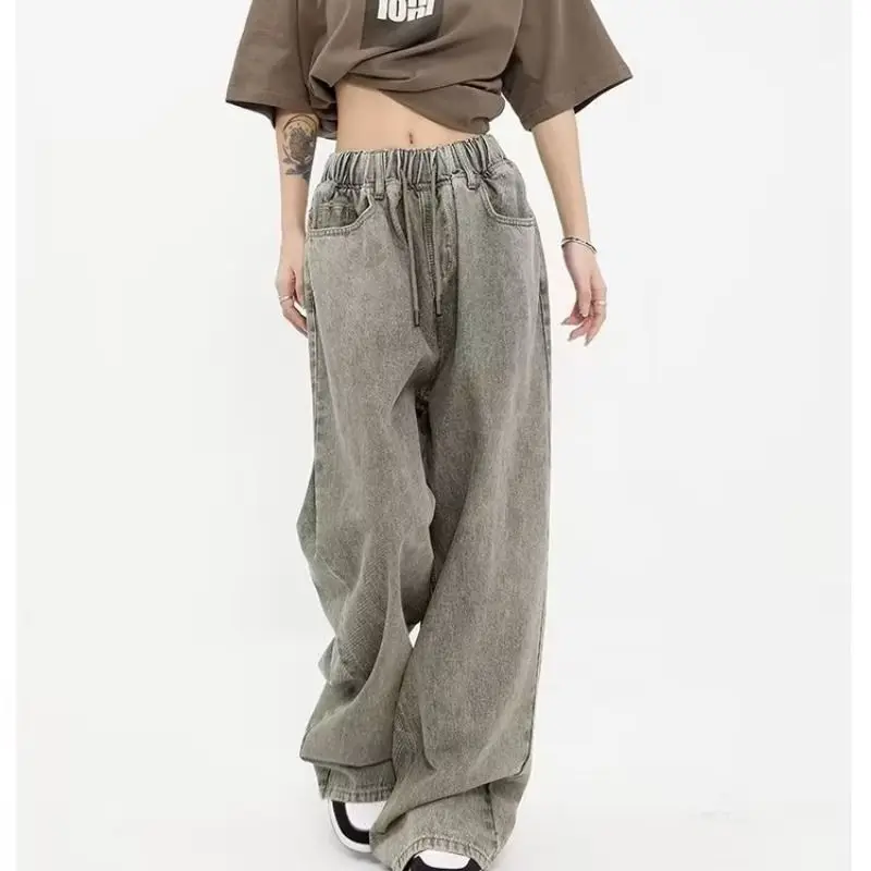 QWEEK Y2K Kpop Baggy Jeans Women Hippie Korean Oversize Wide Leg Denim Pants Vintage 90s Streetwear Grunge Distressed Trousers
QWEEK Y2K Kpop Baggy Jeans Women Hippie Korean Oversize Wide Leg Denim Pants Vintage 90s Streetwear Grunge Distressed Trousers
