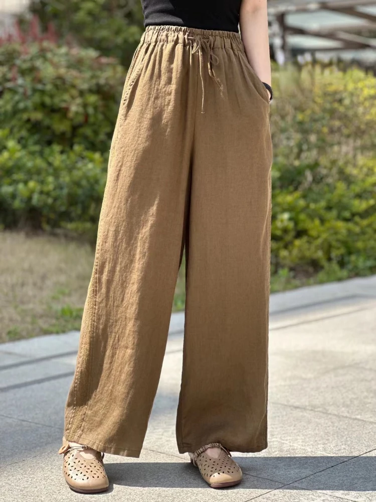 Cotton Linen Wide-leg Pants Women 2023 Summer Loose Breathable Linen Mopping Pants for Women's Solid Color Casual Trousers
Cotton Linen Wide-leg Pants Women 2023 Summer Loose Breathable Linen Mopping Pants for Women's Solid Color Casual Trousers