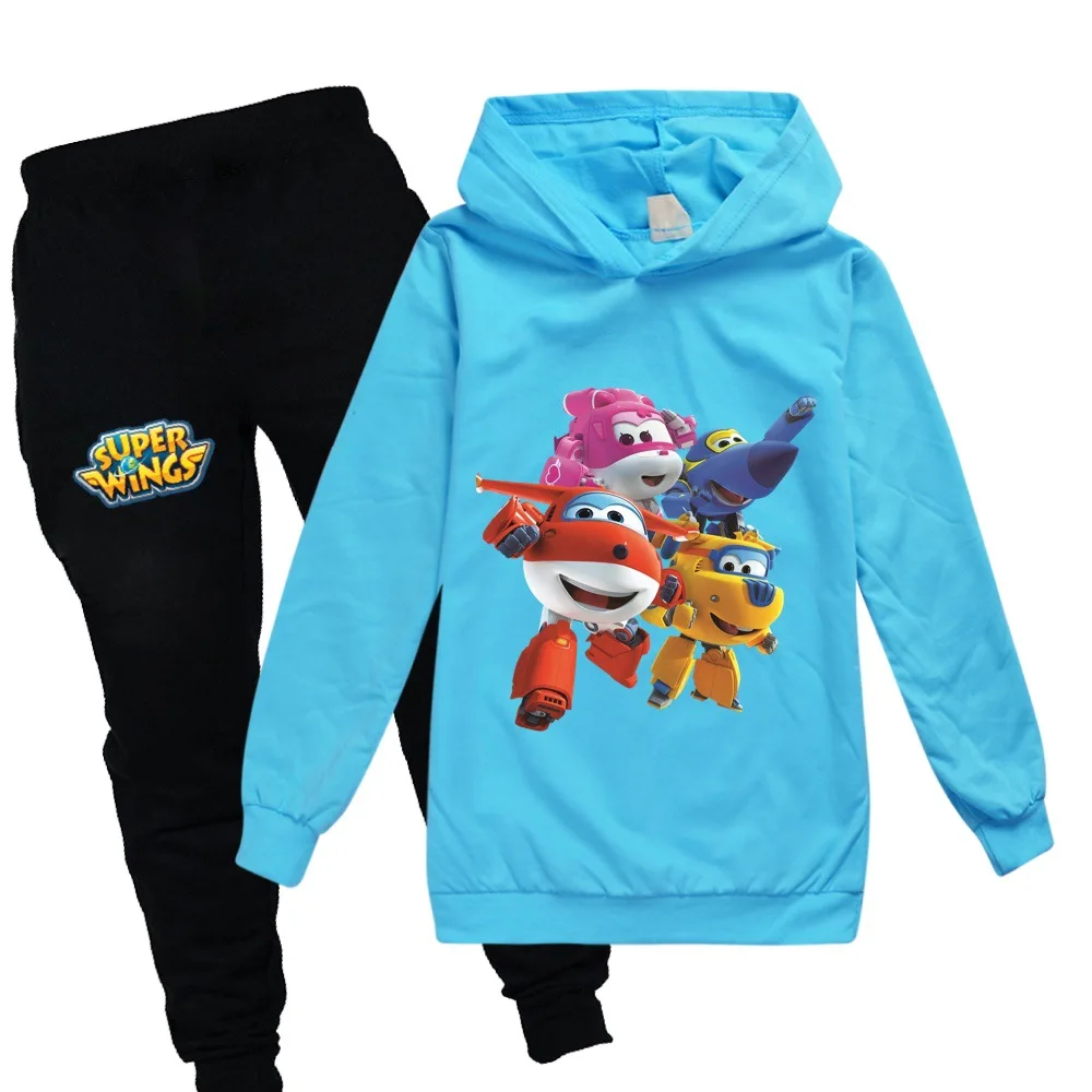 Anime Super Wings Clothes Kids Pullover Sweatshirts+Pants 2pcs Sets Boys Cartoon Jett Tracksuit Children Clothing Girls Outfits
Anime Super Wings Clothes Kids Pullover Sweatshirts+Pants 2pcs Sets Boys Cartoon Jett Tracksuit Children Clothing Girls Outfits