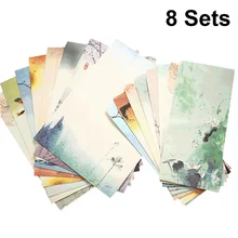 8 Sets Chinese Style Printing Envelope and Letter Set Papers Beautiful Pattern Envelopes Writing Stationery Envelope Set Random
8 Sets Chinese Style Printing Envelope and Letter Set Papers Beautiful Pattern Envelopes Writing Stationery Envelope Set Random