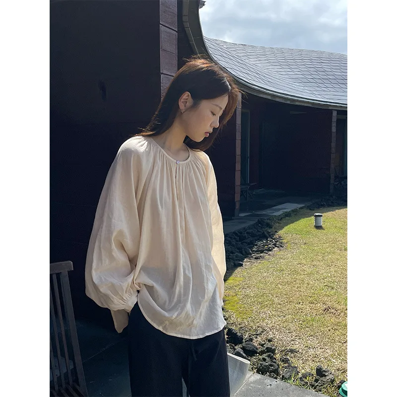 2024 Oversized Blusa Mujer 55% Linen 45% Cotton Ladies Tops Long Sleeve Blusas De Verano Mujer Top Mujer Thin
2024 Oversized Blusa Mujer 55% Linen 45% Cotton Ladies Tops Long Sleeve Blusas De Verano Mujer Top Mujer Thin