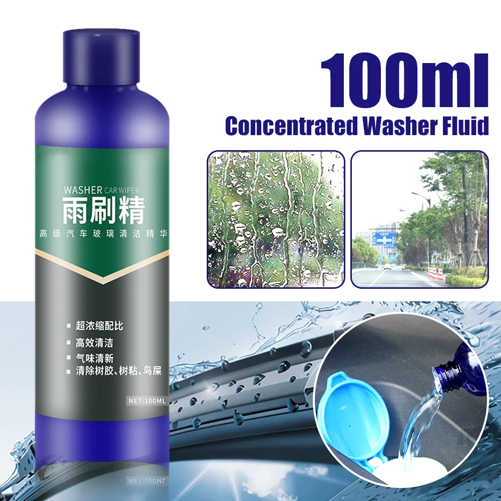 100ML Car Windshield Washer Fluid 1:40 Concentrate 1Bottle for 4L Oil Film Dirt Remover Essence Glass Cleaning Fluid Accessories
100ML Car Windshield Washer Fluid 1:40 Concentrate 1Bottle for 4L Oil Film Dirt Remover Essence Glass Cleaning Fluid Accessories