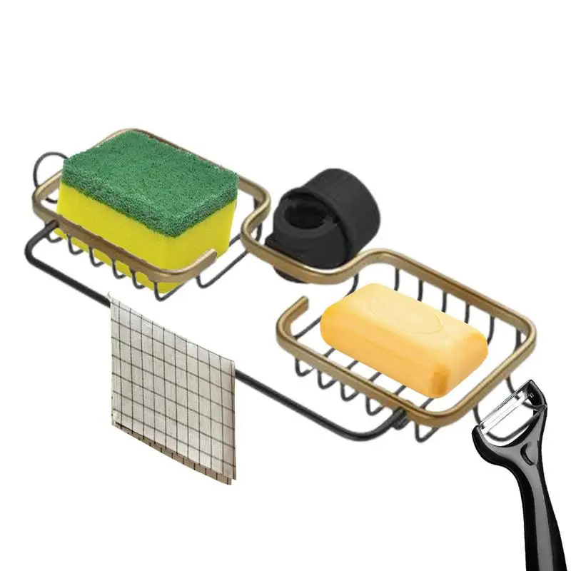 Faucet Sponge Holder Stainless Steel Rack Sink Organizer Shelf Stand Sponge Rack For Sink And Kitchen Household Accessories 
Faucet Sponge Holder Stainless Steel Rack Sink Organizer Shelf Stand Sponge Rack For Sink And Kitchen Household Accessories