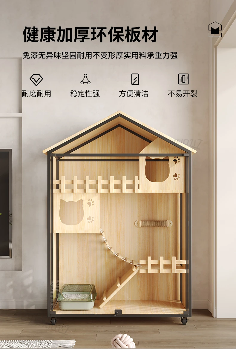 Villa Cat Cage Household Indoor Cabinet Large Free Space Luxury House Castle Nest Crawling Frame Integrated
Villa Cat Cage Household Indoor Cabinet Large Free Space Luxury House Castle Nest Crawling Frame Integrated