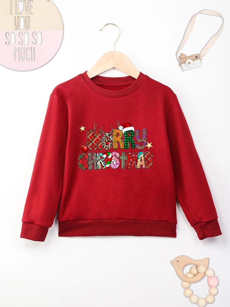 Merry Christmas Kids Clothes Girl Boys Cute Cartoon Fashion Red Sweatshirt O-neck Cozy Soft Children's Hoodie Xmas Gift 2023
Merry Christmas Kids Clothes Girl Boys Cute Cartoon Fashion Red Sweatshirt O-neck Cozy Soft Children's Hoodie Xmas Gift 2023